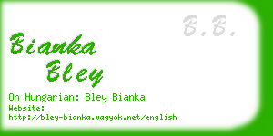 bianka bley business card